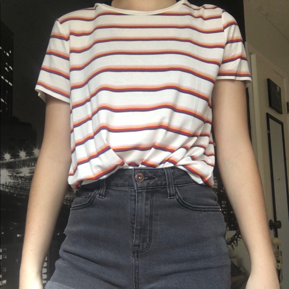 White Stripped T-shirt